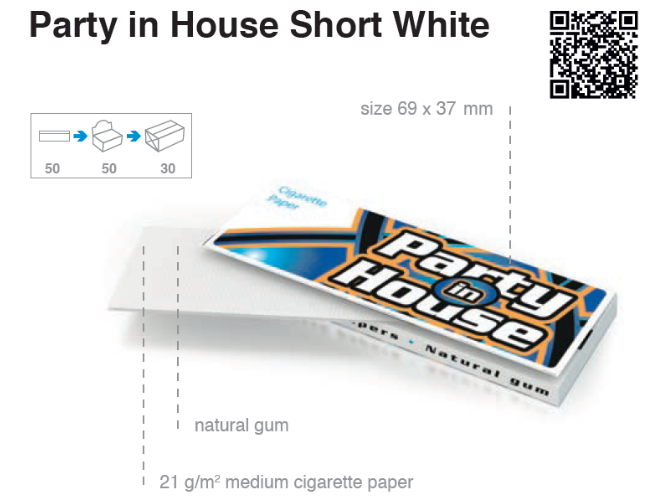    Party in House White Cigarette (50*50)