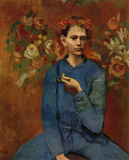 Пабло Пикассо - Мальчик с трубкой (Garson а la Pipe), 1905 г.
