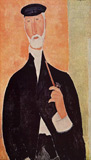 Амадео Модильяни - Человек с трубкой (Человек из Ниццы), 1918 г.