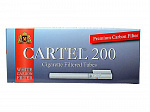 Гильзы Cartel White угольный фильтр (200)