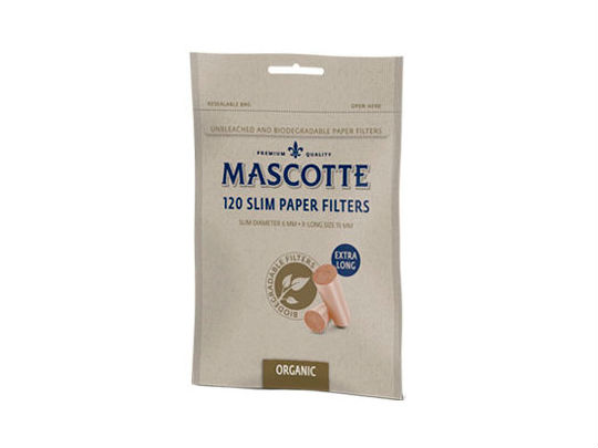 Фильтры cигаретные Mascotte Slim Organic X-Long 6мм (120)