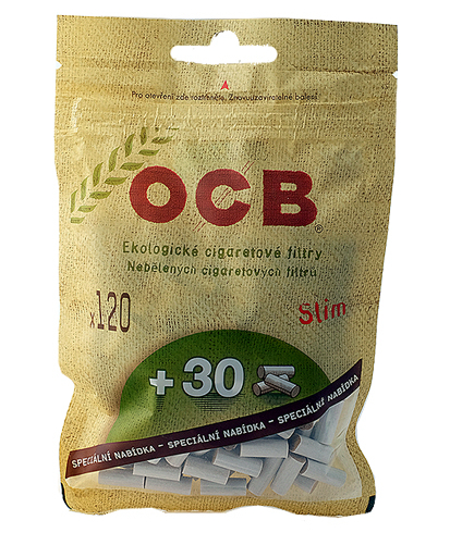 Фильтры cигаретные OCB Slim Ecological (120+30)