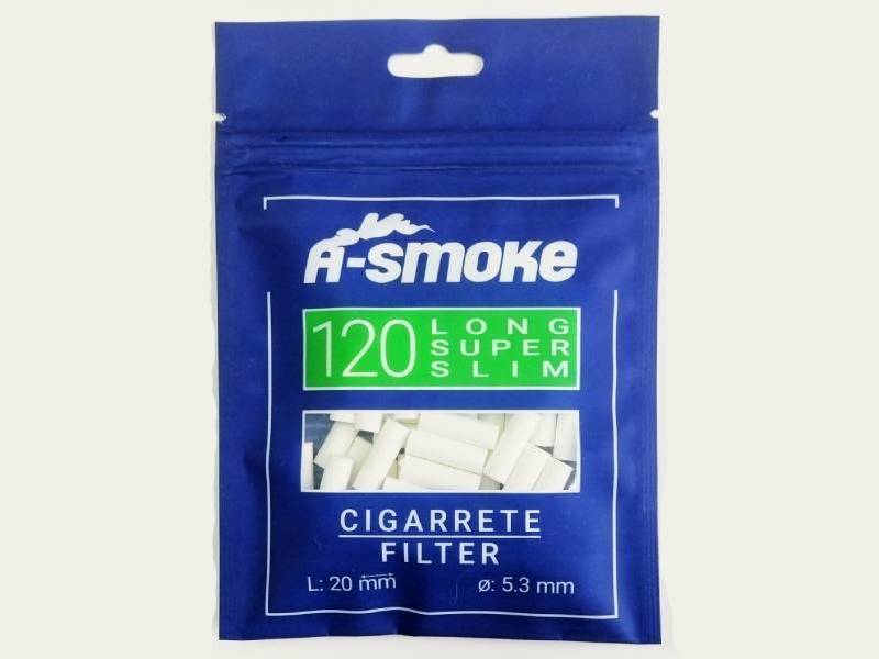 Фильтр cигаретный ASMOKE Super Slim Long 5,3*20мм (120/20/8)