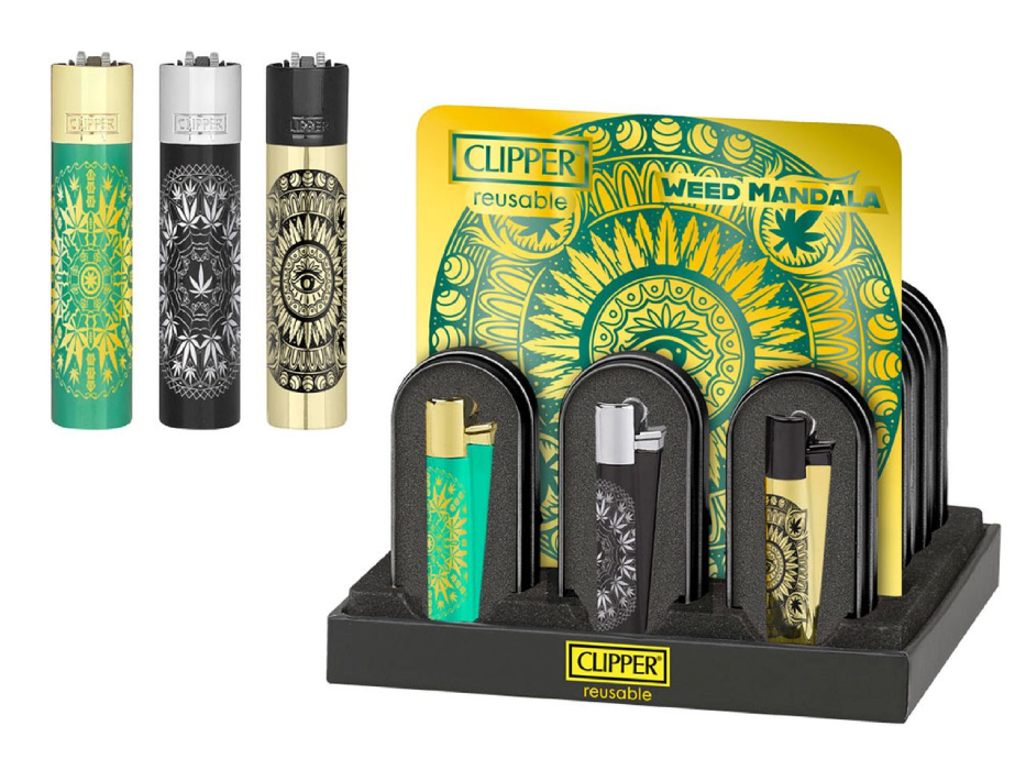 Зажигалка Clipper CP11 Weed Mandala *12